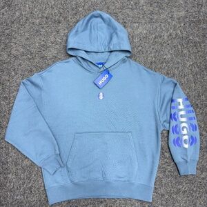 Hugo Boss Men's Niftyhood Logo Cotton French Terry Pullover Hoodie NWT